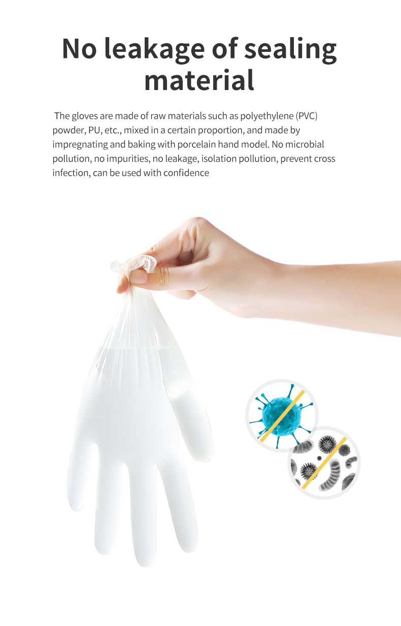 Gatamo Disposable Medical Powder free Clear Vinyl PVC Gloves PVC